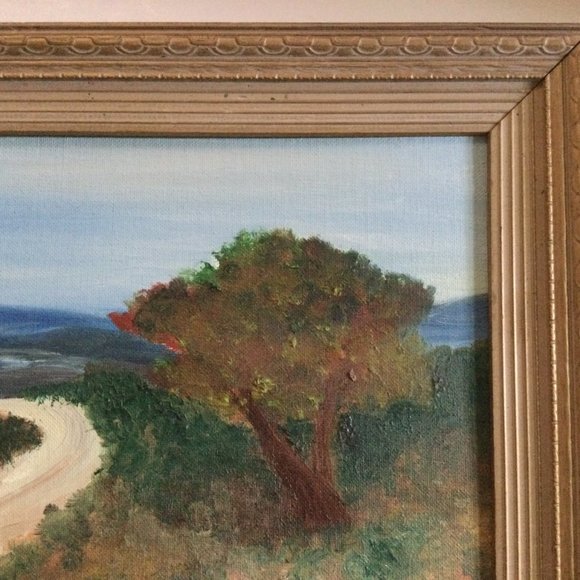 Original art painting on canvas board small landscape wall hanging home decor - Picture 4 of 7